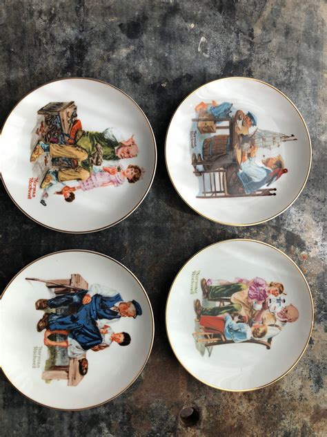 norman rockwell plates worth